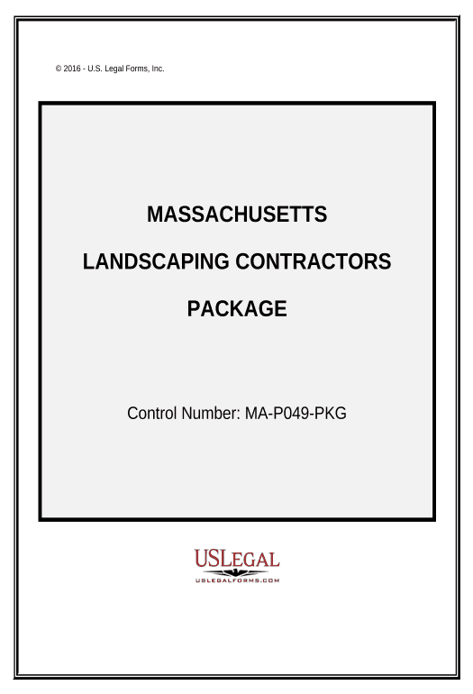 Pre-fill Landscaping Contractor Package - Massachusetts Create MS Dynamics 365 Records
