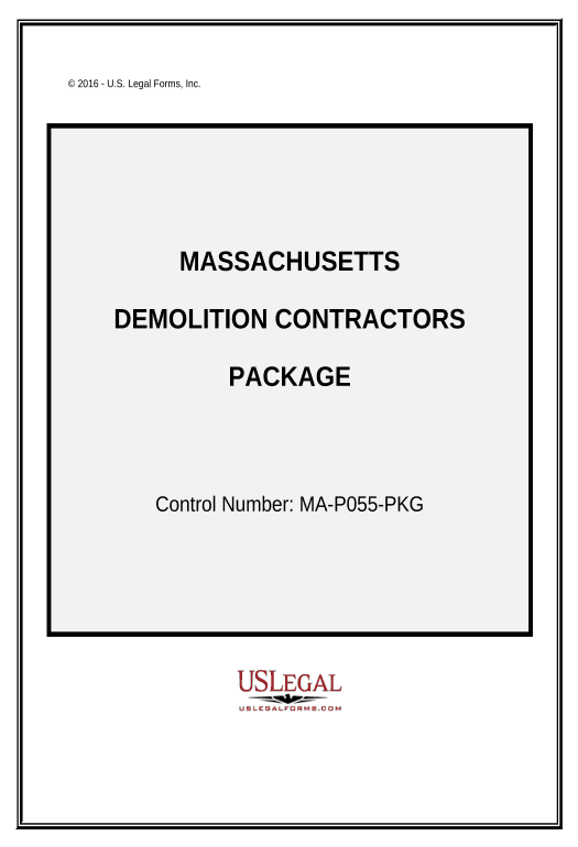 Integrate Demolition Contractor Package - Massachusetts Create QuickBooks invoice Bot