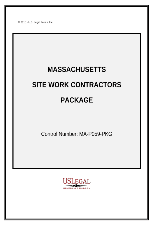 Export Site Work Contractor Package - Massachusetts Export to NetSuite Record Bot