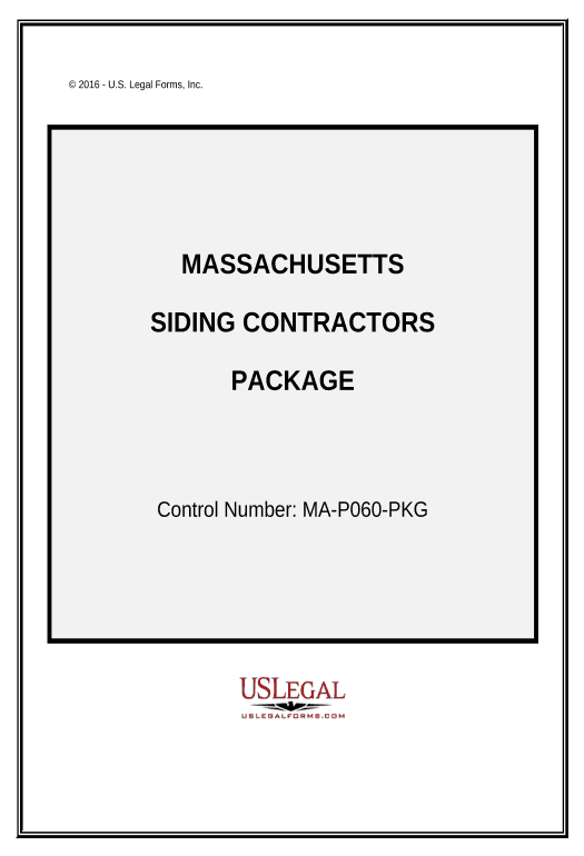 Manage Siding Contractor Package - Massachusetts Pre-fill from Salesforce Record Bot