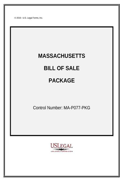Extract Bill of Sale Package - Massachusetts Box Bot