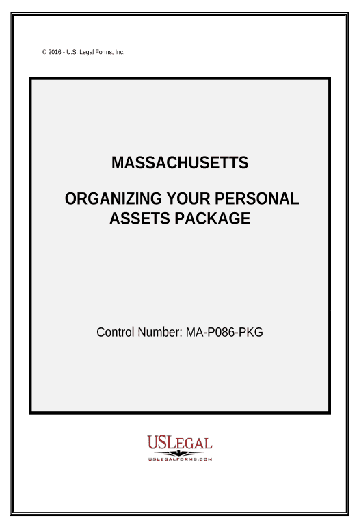 Arrange Organizing your Personal Assets Package - Massachusetts Email Notification Bot