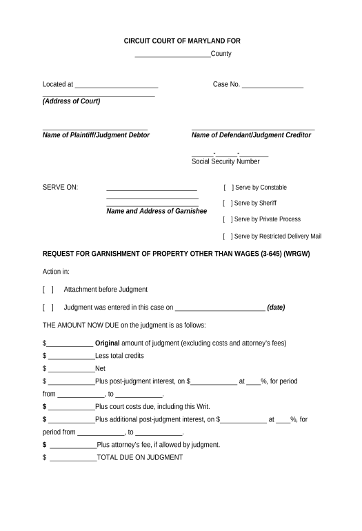 Archive garnishment property other than wages Pre-fill Dropdown from Airtable