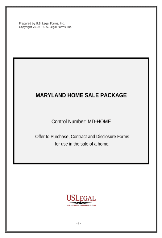 Manage Real Estate Home Sales Package with Offer to Purchase, Contract of Sale, Disclosure Statements and more for Residential House - Maryland Pre-fill from Google Sheets Bot