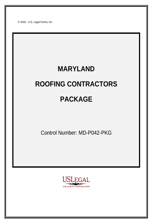 Arrange Roofing Contractor Package - Maryland