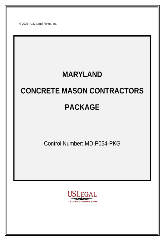 Synchronize Concrete Mason Contractor Package - Maryland Create MS Dynamics 365 Records
