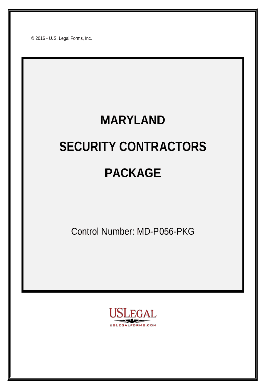 Extract Security Contractor Package - Maryland Microsoft Dynamics