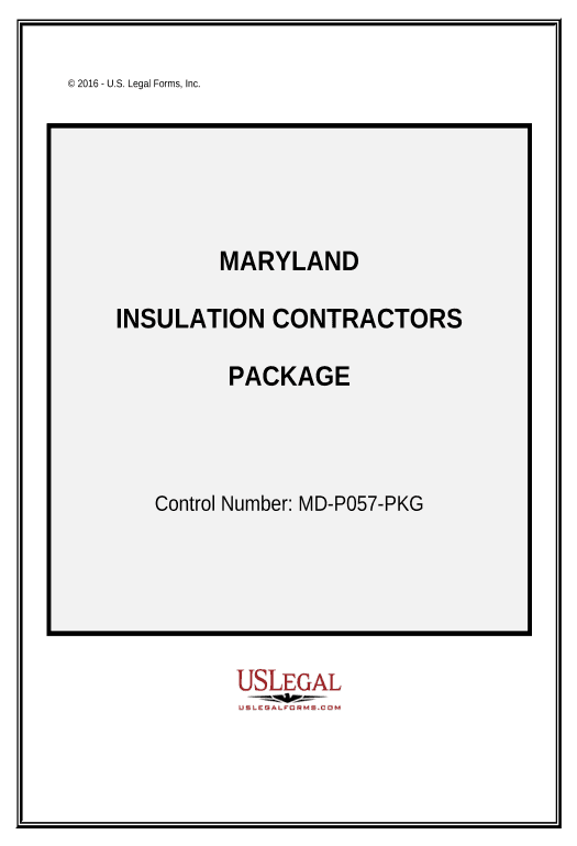 Extract Insulation Contractor Package - Maryland Google Drive Bot