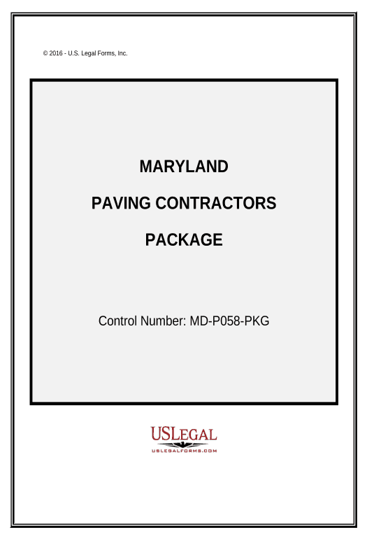 Integrate Paving Contractor Package - Maryland Webhook Postfinish Bot