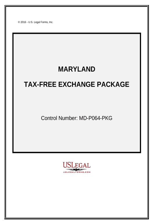 Extract Tax Free Exchange Package - Maryland OneDrive Bot