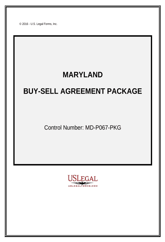 Extract Buy Sell Agreement Package - Maryland Hide Signatures Bot