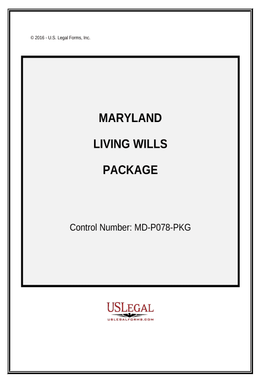 Manage Living Wills and Health Care Package - Maryland Create QuickBooks invoice Bot