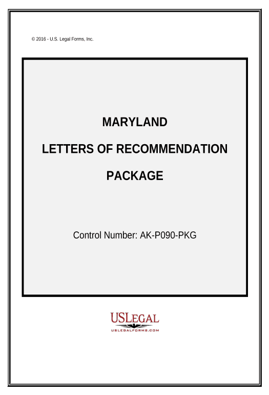 Archive Letters of Recommendation Package - Maryland Text Message Notification Postfinish Bot
