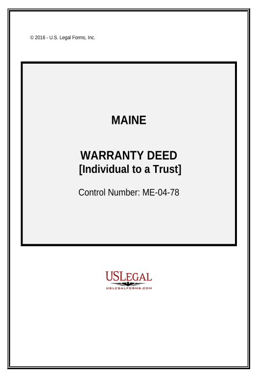 Integrate Warranty Deed - Individual to a Trust - Maine Pre-fill from NetSuite Records Bot
