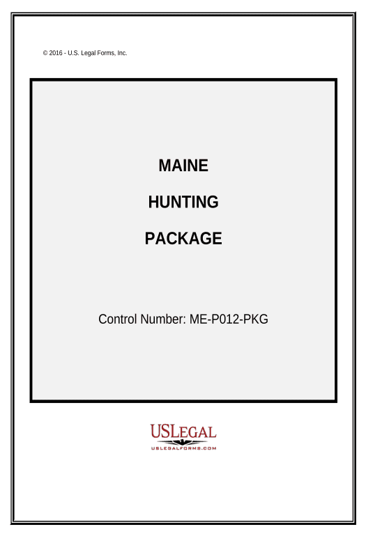 Pre-fill Hunting Forms Package - Maine Export to NetSuite Record Bot