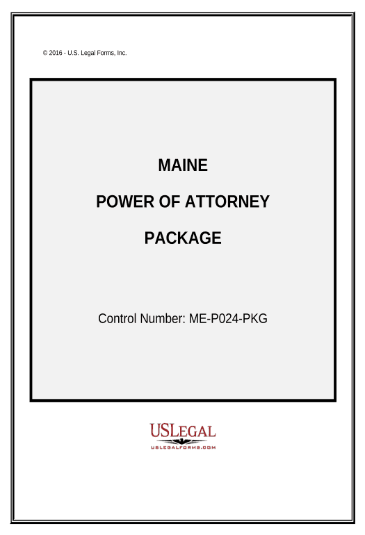 Update Power of Attorney Forms Package - Maine Text Message Notification Bot