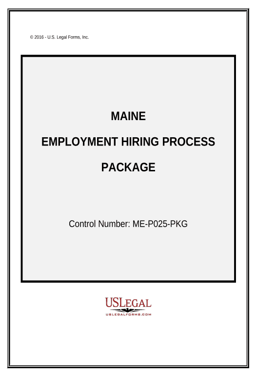 Update Employment Hiring Process Package - Maine