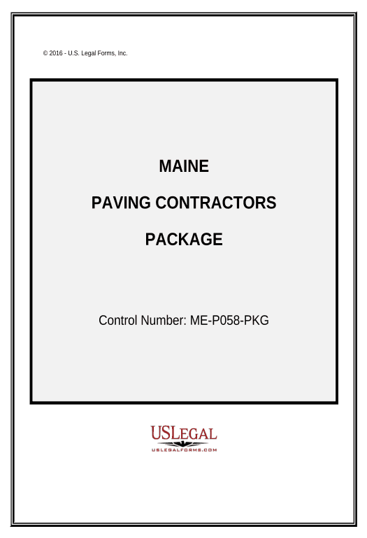Extract Paving Contractor Package - Maine Create NetSuite Records Bot