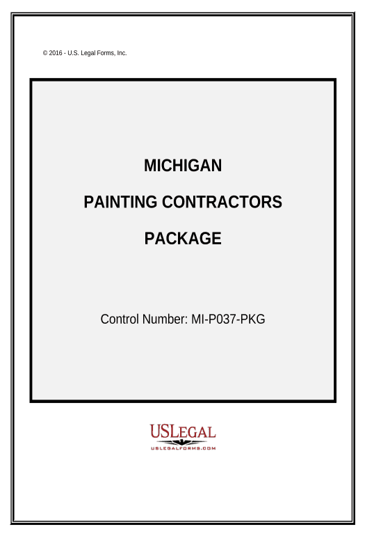 Pre-fill Painting Contractor Package - Michigan Audit Trail Bot