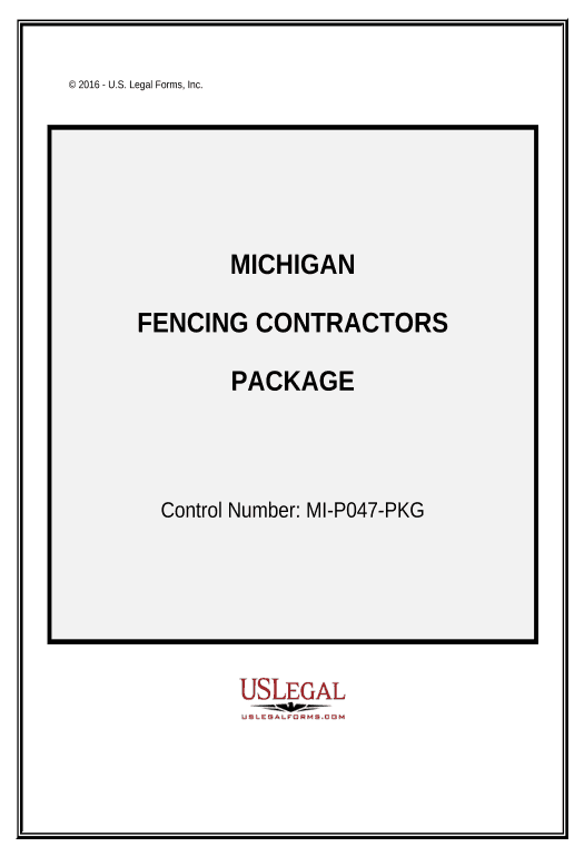Pre-fill Fencing Contractor Package - Michigan Microsoft Dynamics