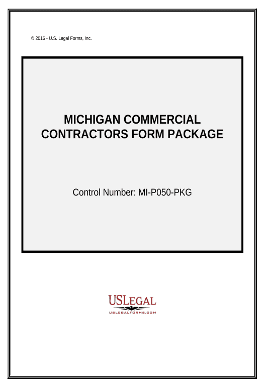 Arrange Commercial Contractor Package - Michigan Pre-fill from Smartsheet Bot