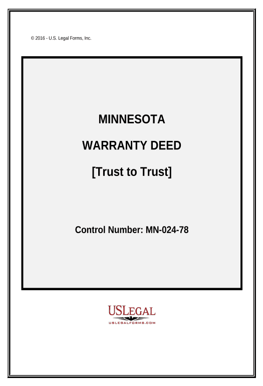 Incorporate Warranty Deed from a Trust to a Trust - Minnesota Slack Two-Way Binding Bot