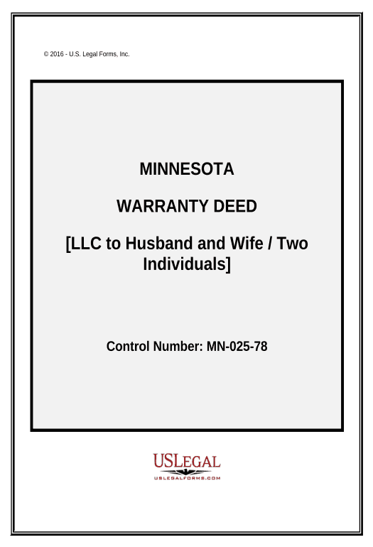 Update Warranty Deed from LLC to Husband and Wife / Two Individuals - Minnesota MS Teams Notification upon Completion Bot