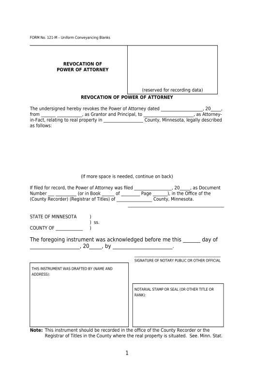 Pre-fill Revocation of Power of Attorney - UCBC Form 100.1.2 - Minnesota Export to Salesforce Bot