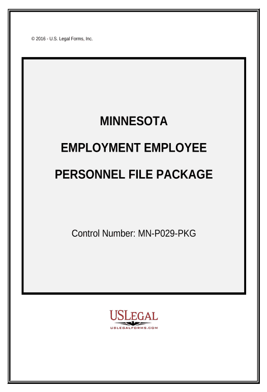 Update Employment Employee Personnel File Package - Minnesota Pre-fill from Office 365 Excel Bot
