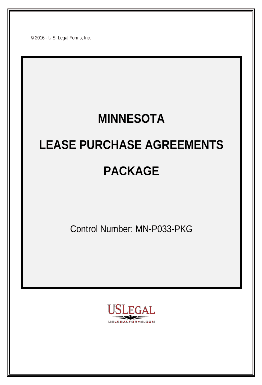Arrange Lease Purchase Agreements Package - Minnesota Pre-fill from MySQL Dropdown Options Bot