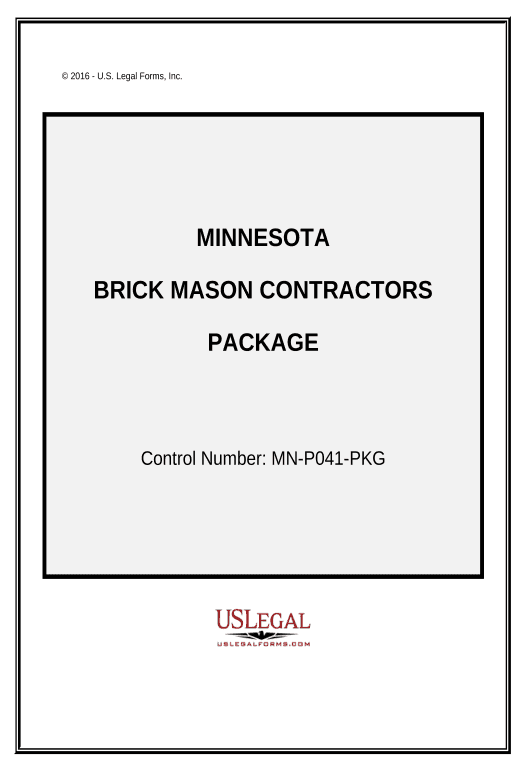 Pre-fill Brick Mason Contractor Package - Minnesota Notify Salesforce Contacts - Post-finish