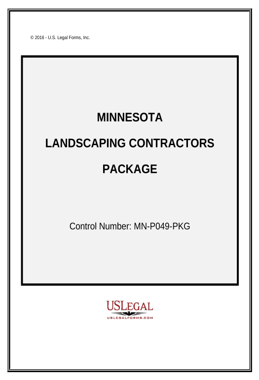 Pre-fill Landscaping Contractor Package - Minnesota Slack Notification Postfinish Bot