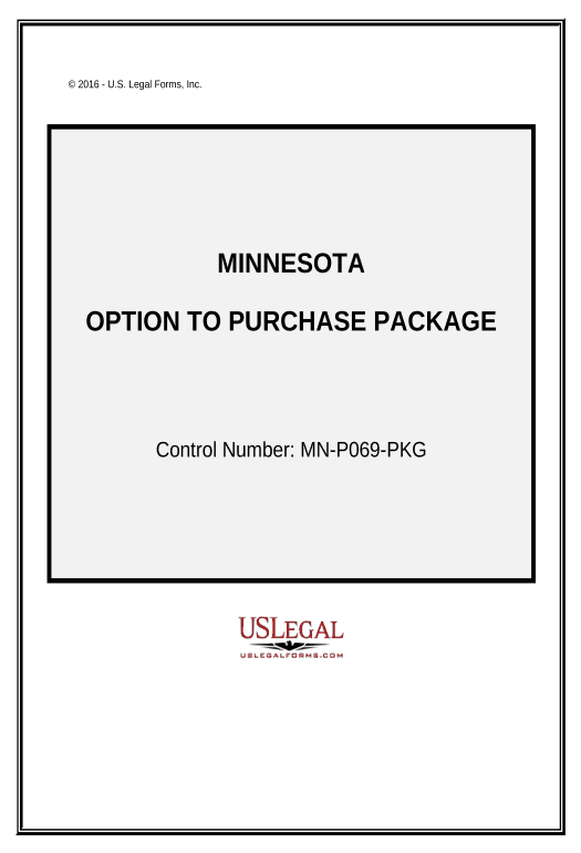 Arrange Option to Purchase Package - Minnesota Google Sheet Two-Way Binding Bot