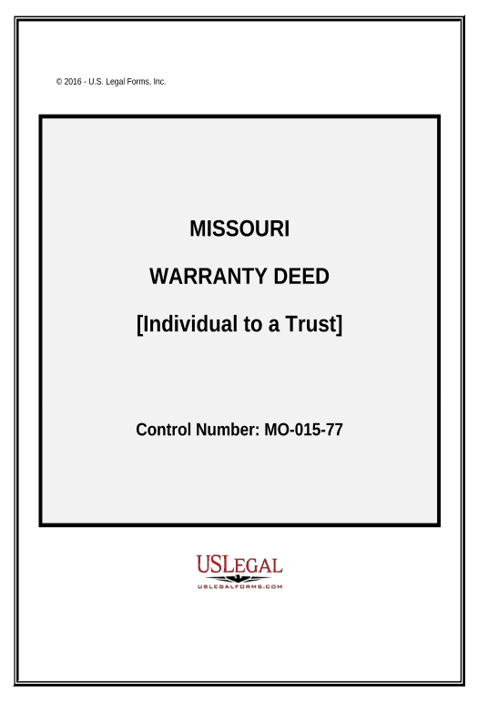 Integrate Warranty Deed from Individual to a Trust - Missouri Google Drive Bot