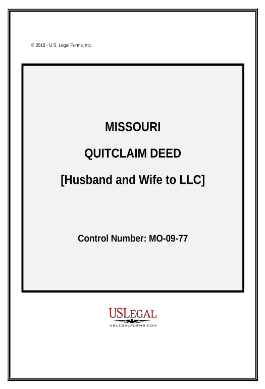 Integrate Quitclaim Deed from Husband and Wife to LLC - Missouri Export to NetSuite Record Bot