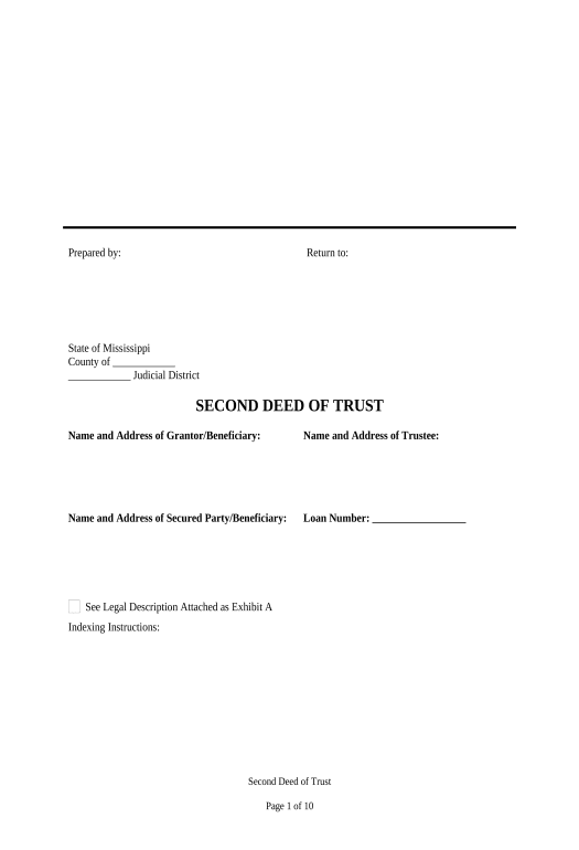 Incorporate Second Deed of Trust - Mississippi MS Teams Notification upon Opening Bot