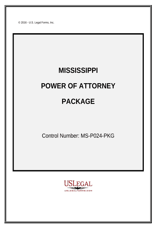Manage Power of Attorney Forms Package - Mississippi Notify Salesforce Contacts