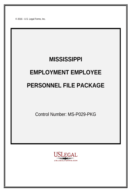 Archive Employment Employee Personnel File Package - Mississippi Invoke Salesforce Process Bot