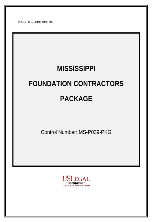 Manage Foundation Contractor Package - Mississippi Google Drive Bot