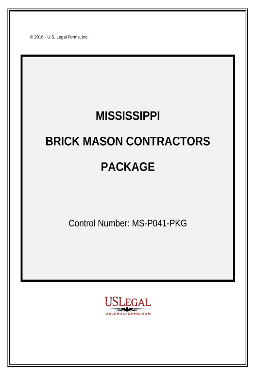 Automate Brick Mason Contractor Package - Mississippi Pre-fill from MySQL Bot
