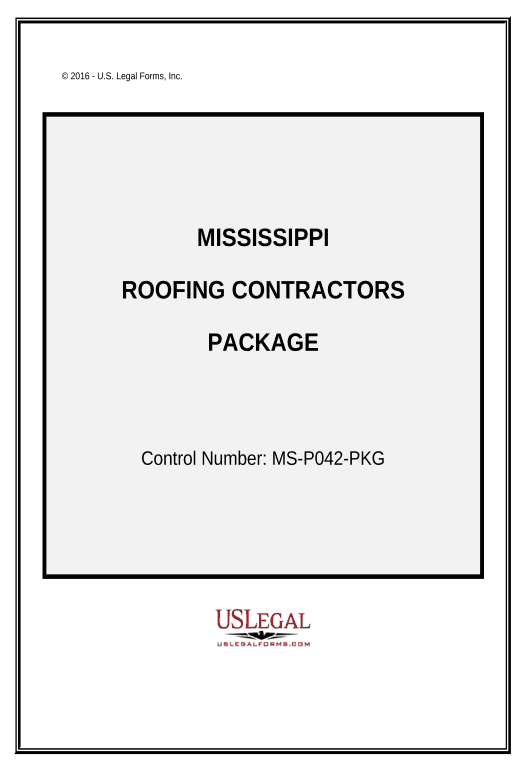 Automate Roofing Contractor Package - Mississippi Pre-fill from Excel Spreadsheet Bot
