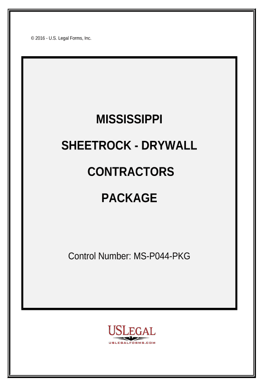 Archive Sheetrock Drywall Contractor Package - Mississippi Archive to SharePoint Folder Bot