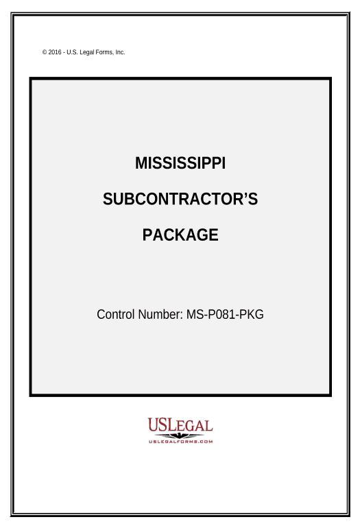 Export Subcontractors Package - Mississippi Export to Salesforce Bot