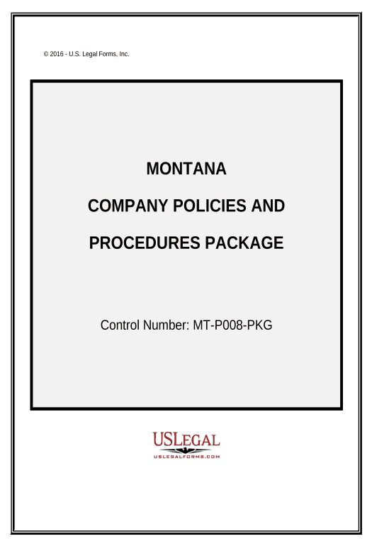 Pre-fill Company Employment Policies and Procedures Package - Montana Basecamp Create New Project Site Bot