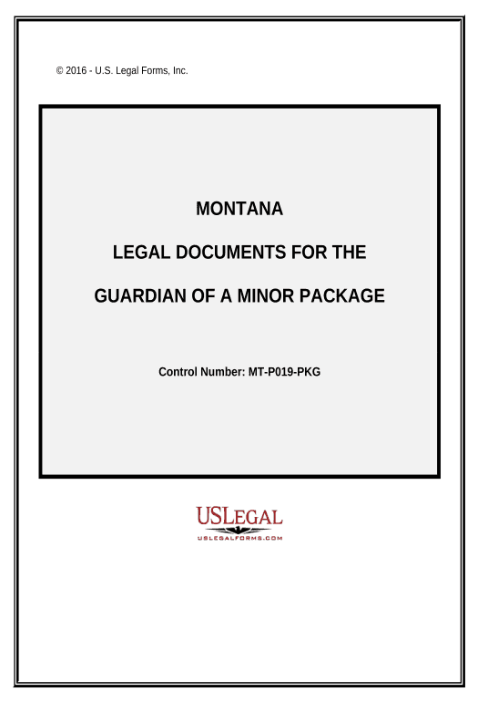Pre-fill Legal Documents for the Guardian of a Minor Package - Montana Slack Two-Way Binding Bot