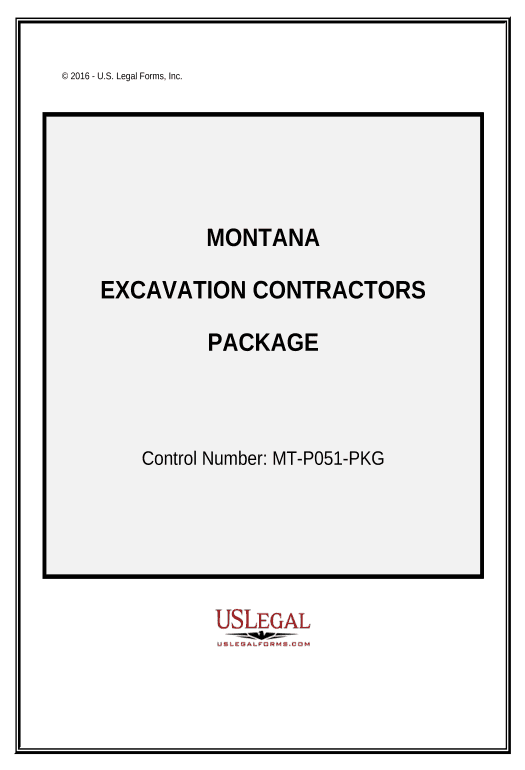 Pre-fill Excavation Contractor Package - Montana Invoke Salesforce Process Bot