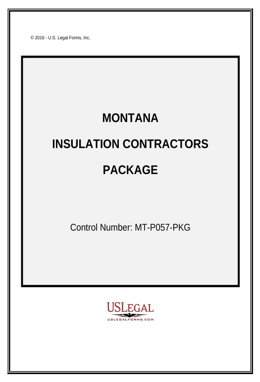 Incorporate Insulation Contractor Package - Montana Rename Slate document Bot