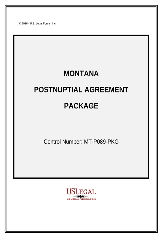 Archive Postnuptial Agreements Package - Montana OneDrive Bot