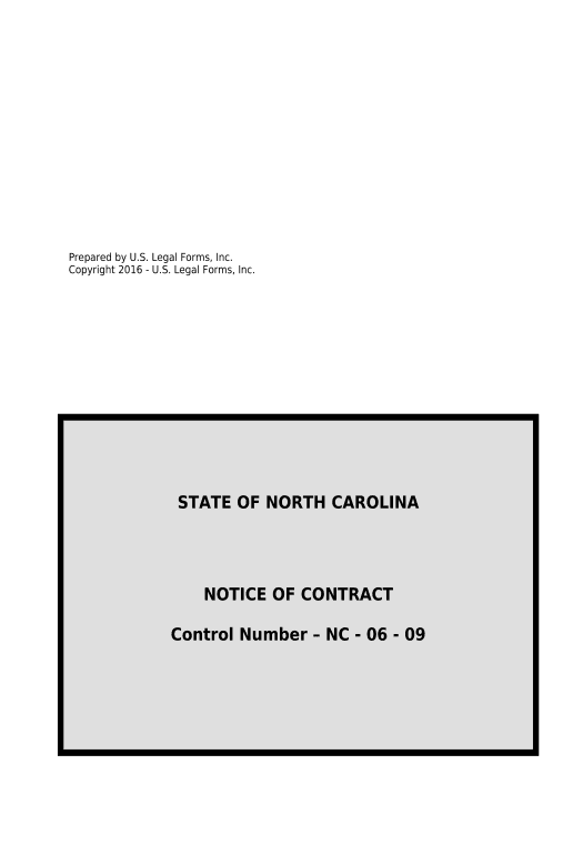 Archive north carolina notice contract Rename Slate Bot