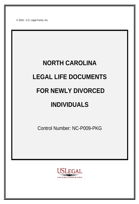 Pre-fill Newly Divorced Individuals Package - North Carolina Create NetSuite Records Bot